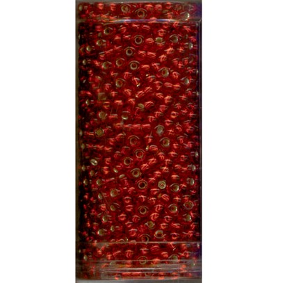 Minipärlor färg 4500 rödstransparenta