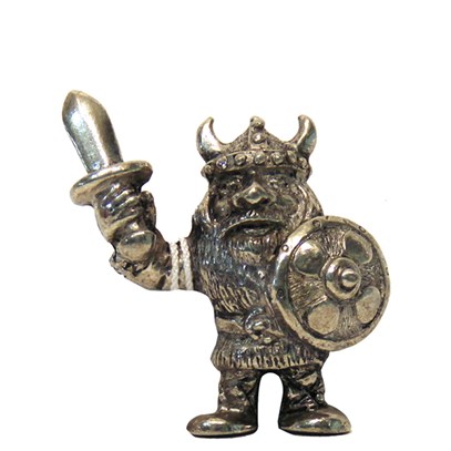 Viking med svärd & sköld