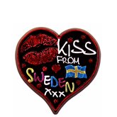 Kylskåpsmagnet Kiss from Sweden