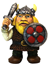 Viking med svärd & sköld 6 cm