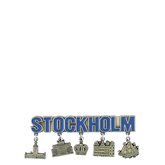 Kylskåpsmagnet Stockholm hängen 5 st