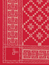 Duk Röd Åttebladrose 50x50 cm