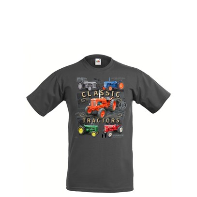 T-shirt Classic Tractors grå S