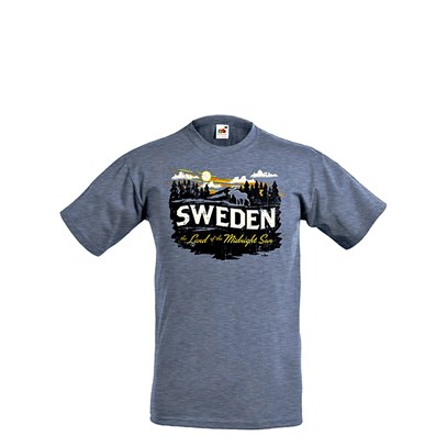 T-shirt Sweden Land of the Midnight Sun XL