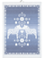 Handduk Dalahorse Blå 48x70 cm