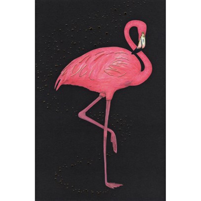 Utan text Rosa Flamingo