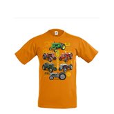 T-shirt Traktor Orange 3-4 År