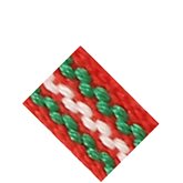 Hemslöjdsband rödgrön 7 mm