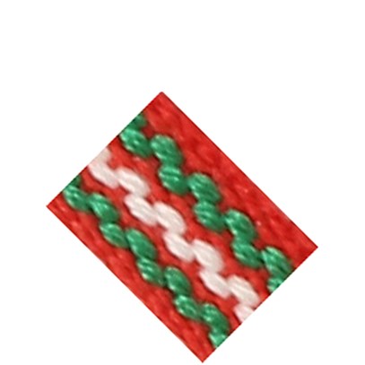 Hemslöjdsband rödgrön 7 mm